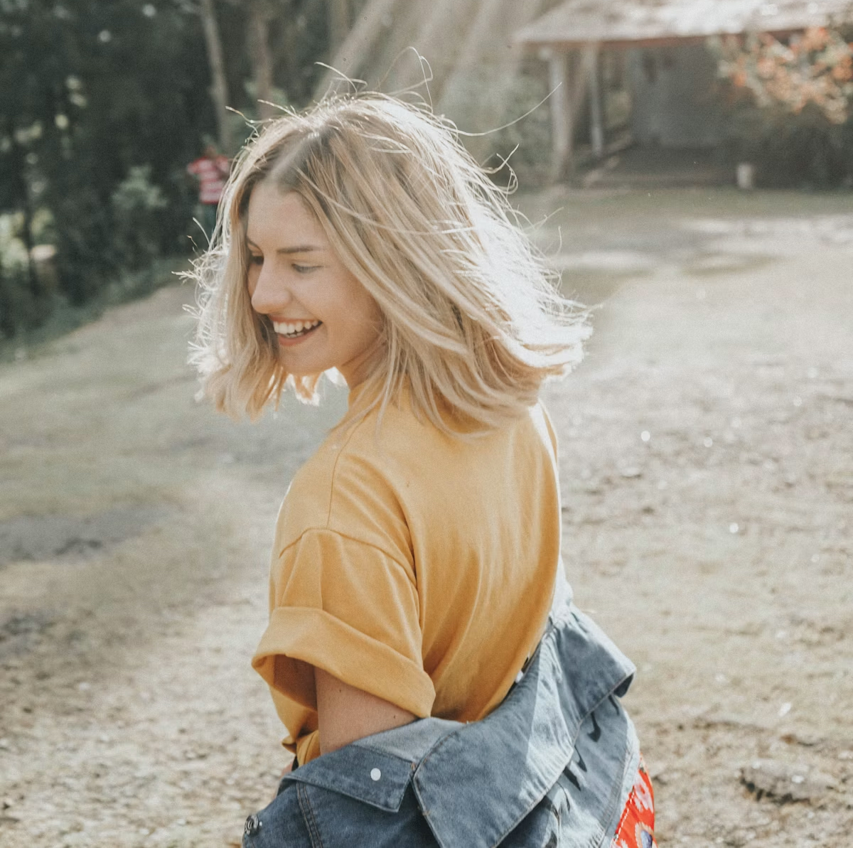 Woman smiling confidently